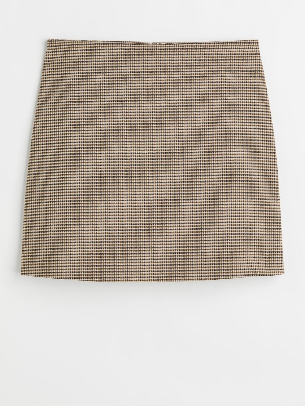 Houndstooth Print Mini Skirt